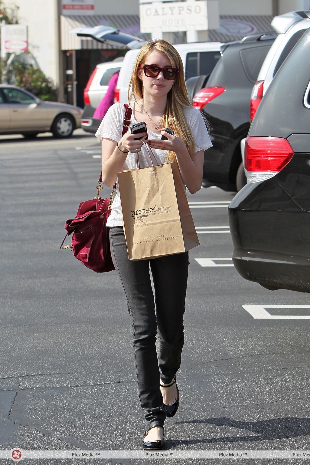 Emma Roberts shops at the Brentwood Country Mart | Picture 107297